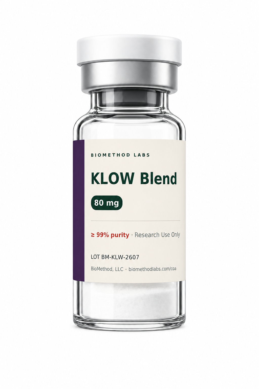 KLOW Blend 80 mg research vial