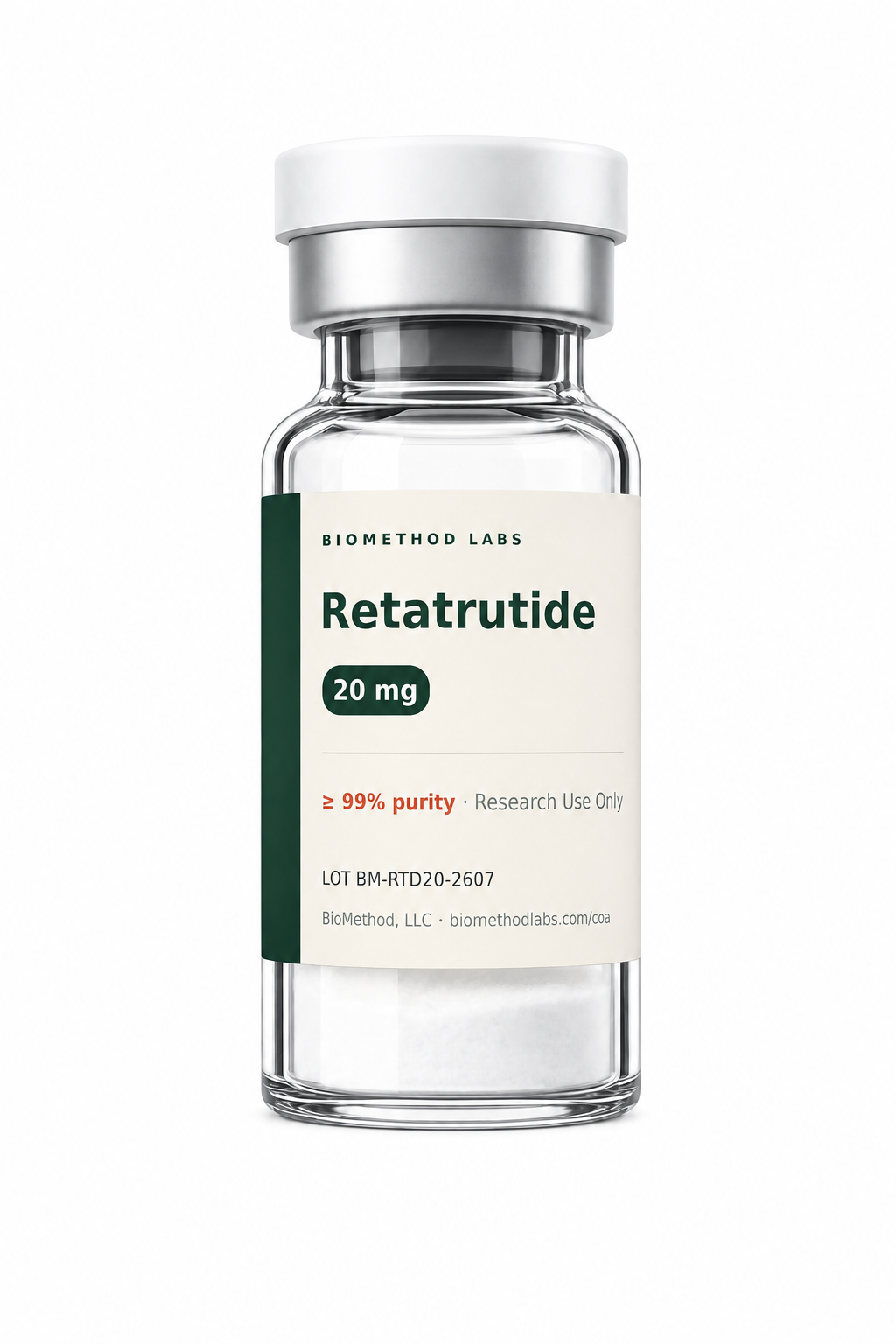 Retatrutide 20 mg research vial