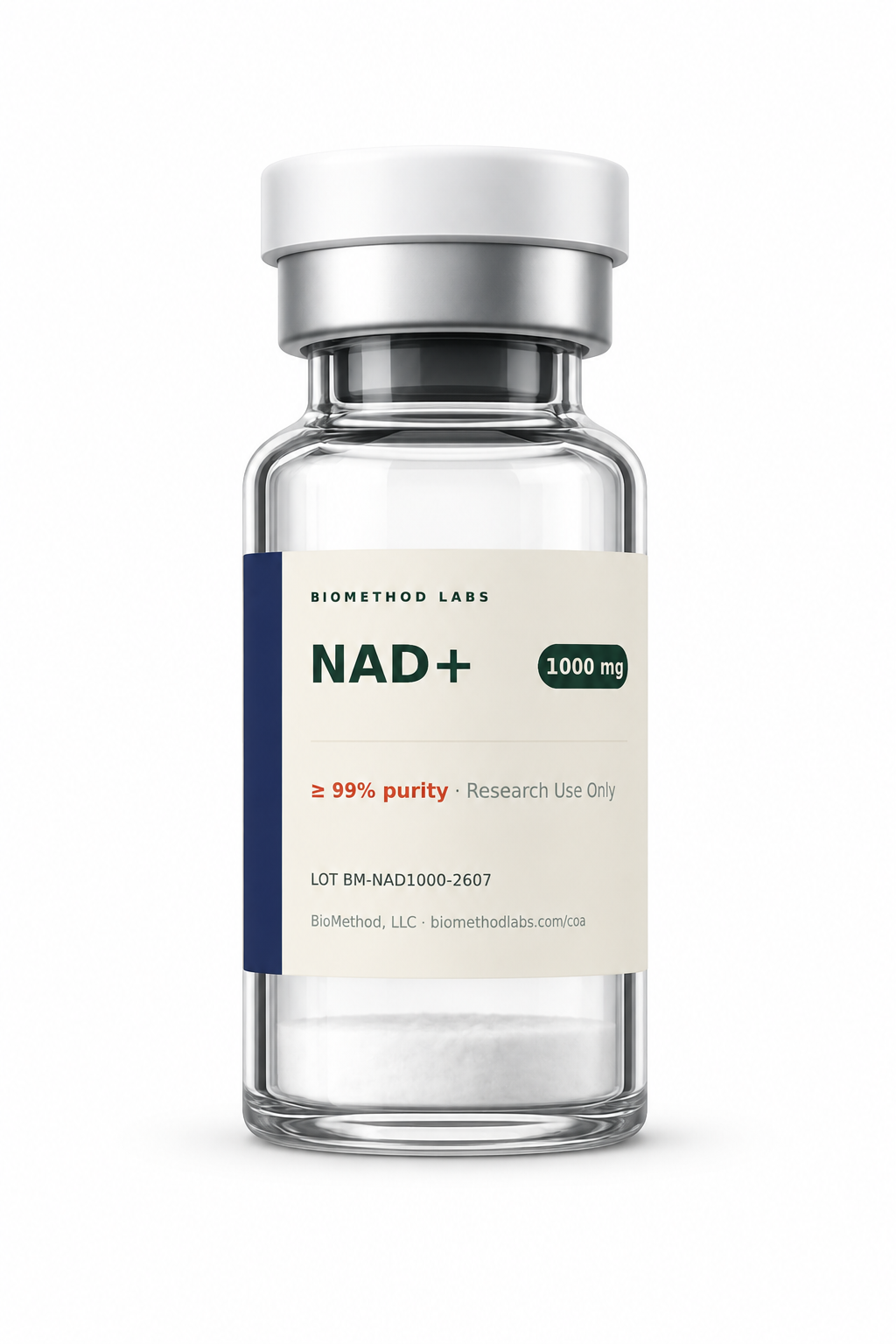 NAD+ 1000 mg research vial